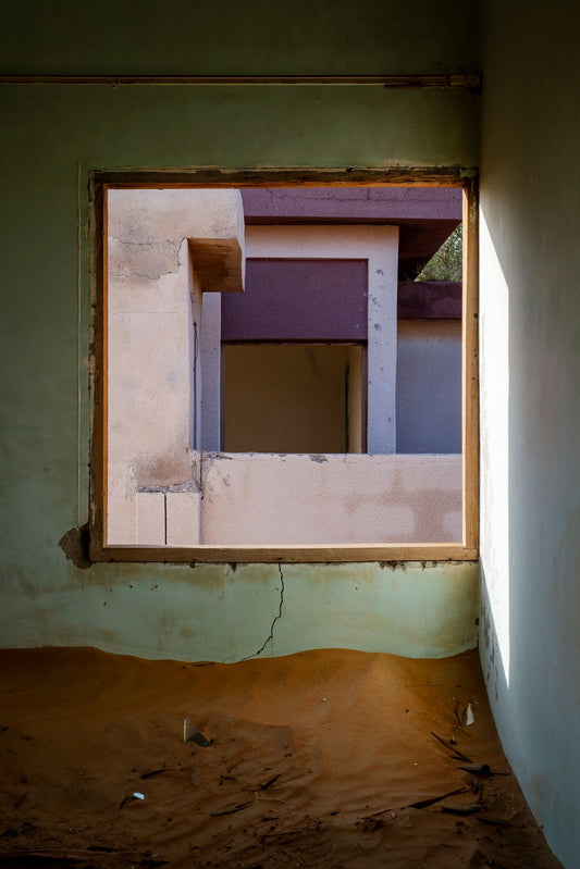 "SQUARES" Art Print - Al Madam Ghost Village, UAE