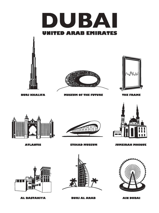 Poster Dubai Architecture