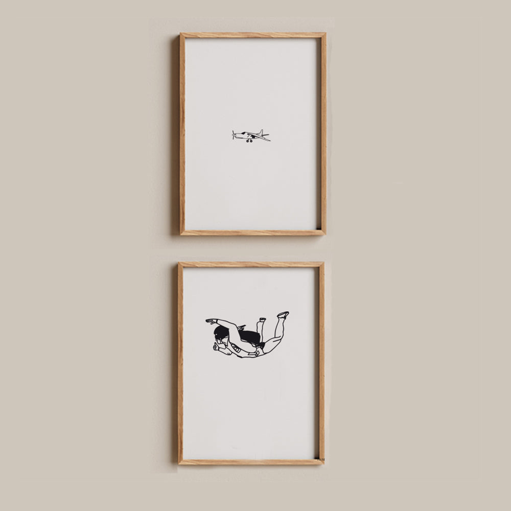 Pair of Posters for Athletes - SKYDIVING