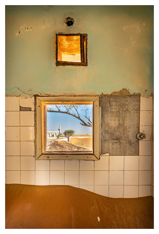 Fine art photograph 'Confusion' by Benoit Joseph, Al Madam ghost village, UAE.