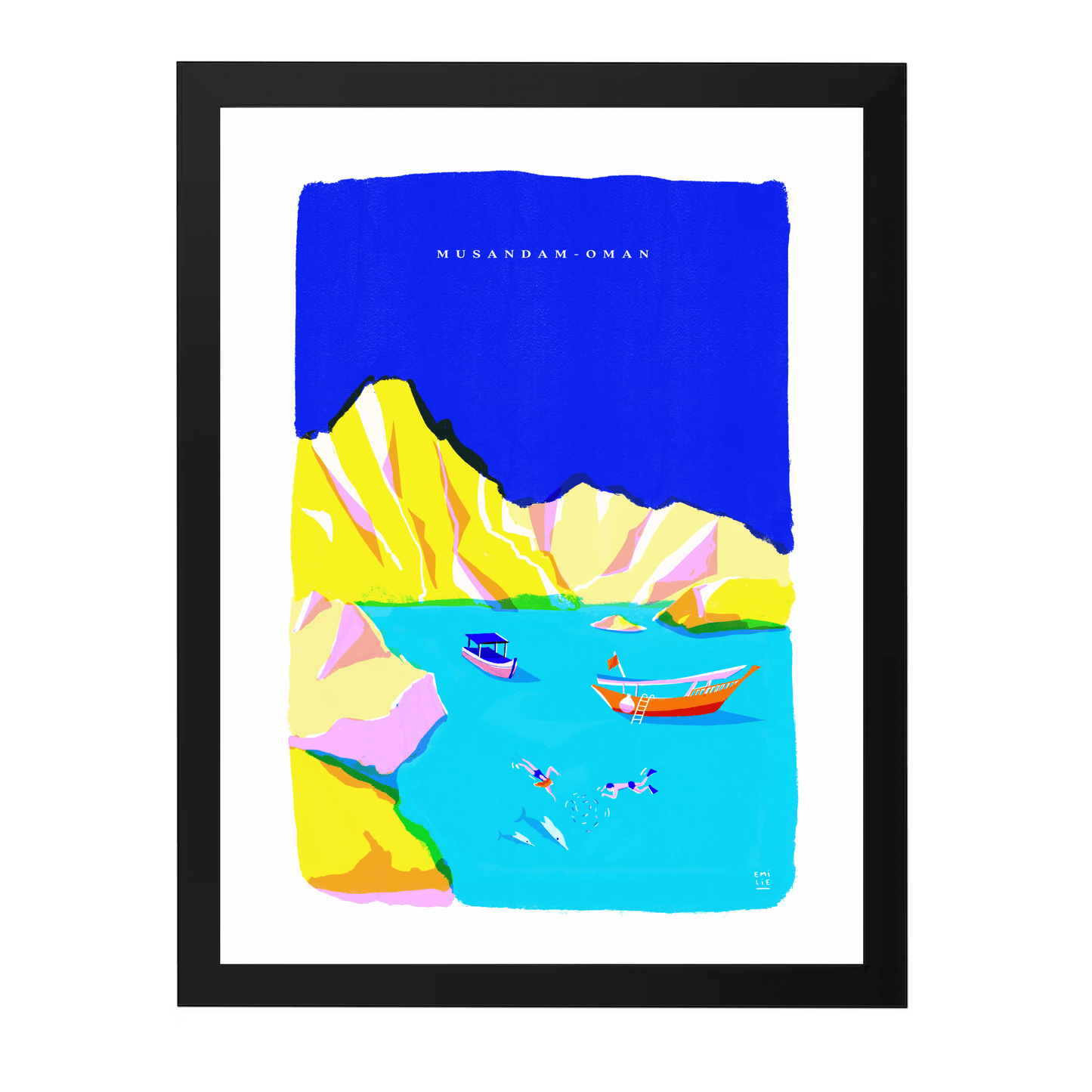Musandam in Blue by Emilie