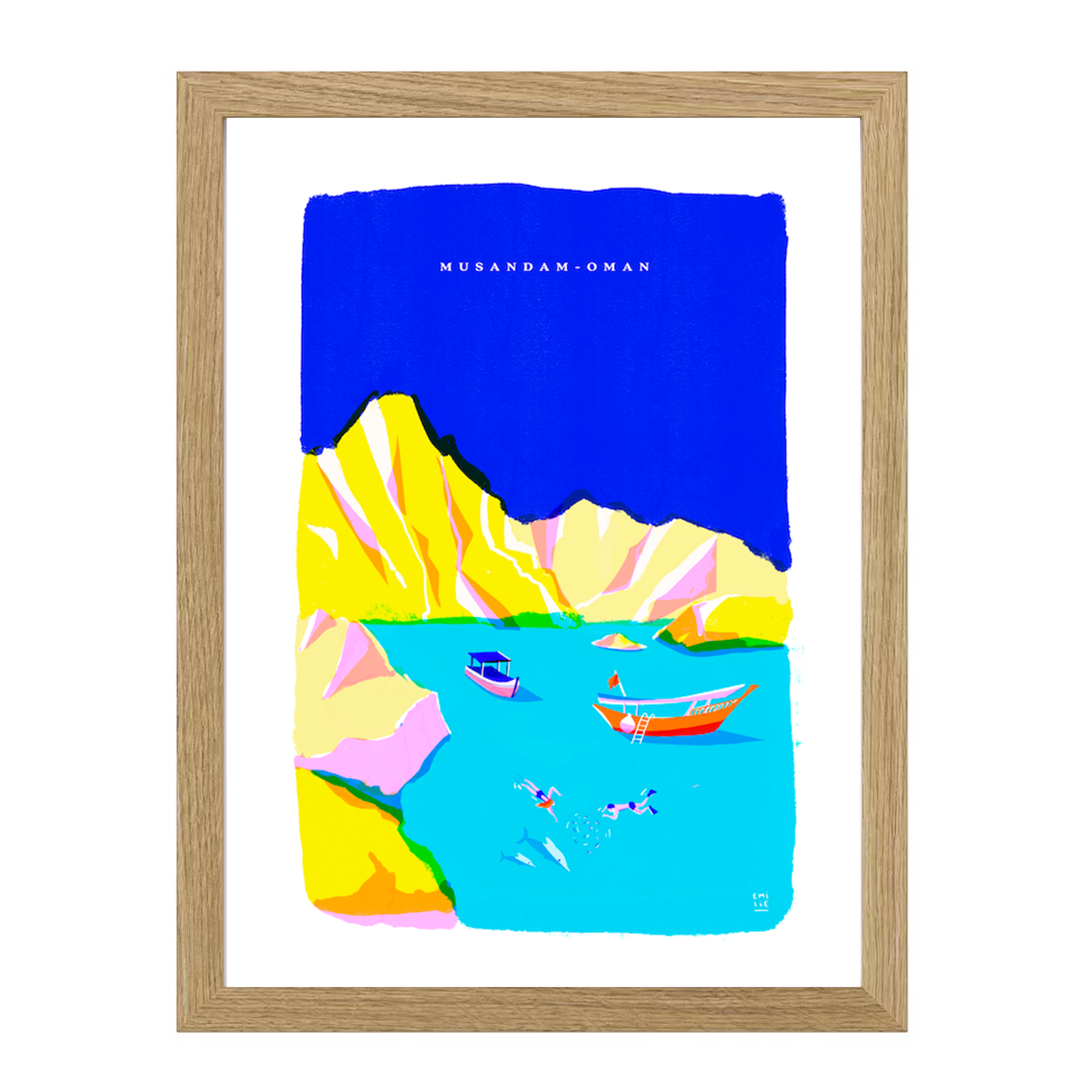 Musandam in Blue by Emilie