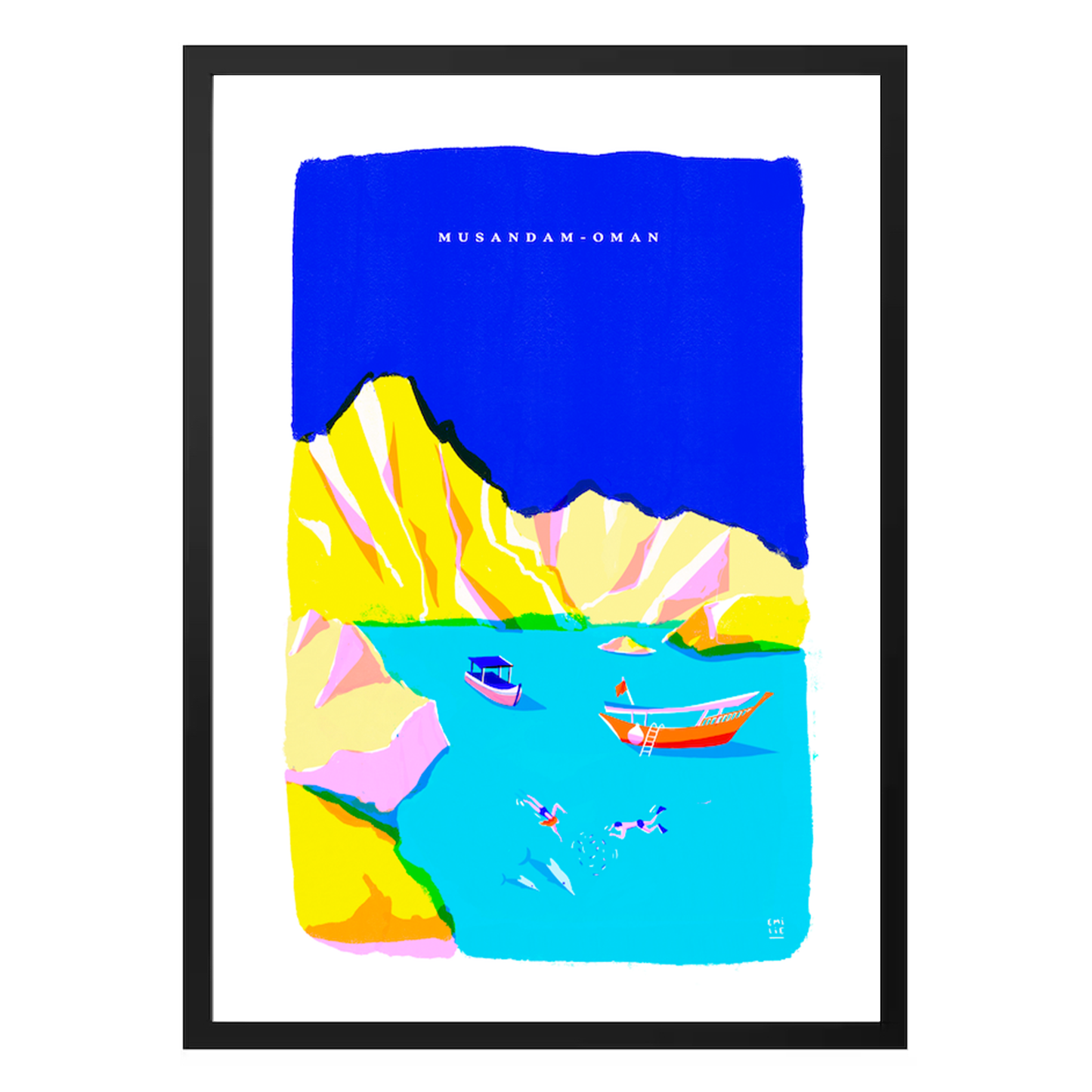 Musandam in Blue by Emilie