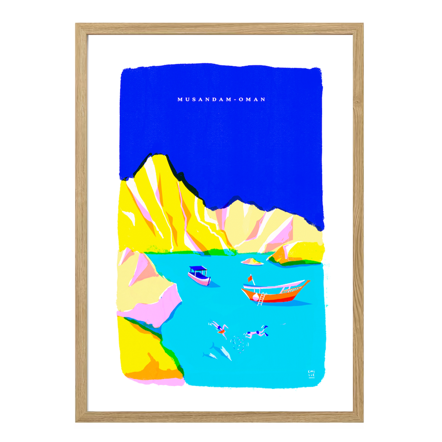 Musandam in Blue by Emilie