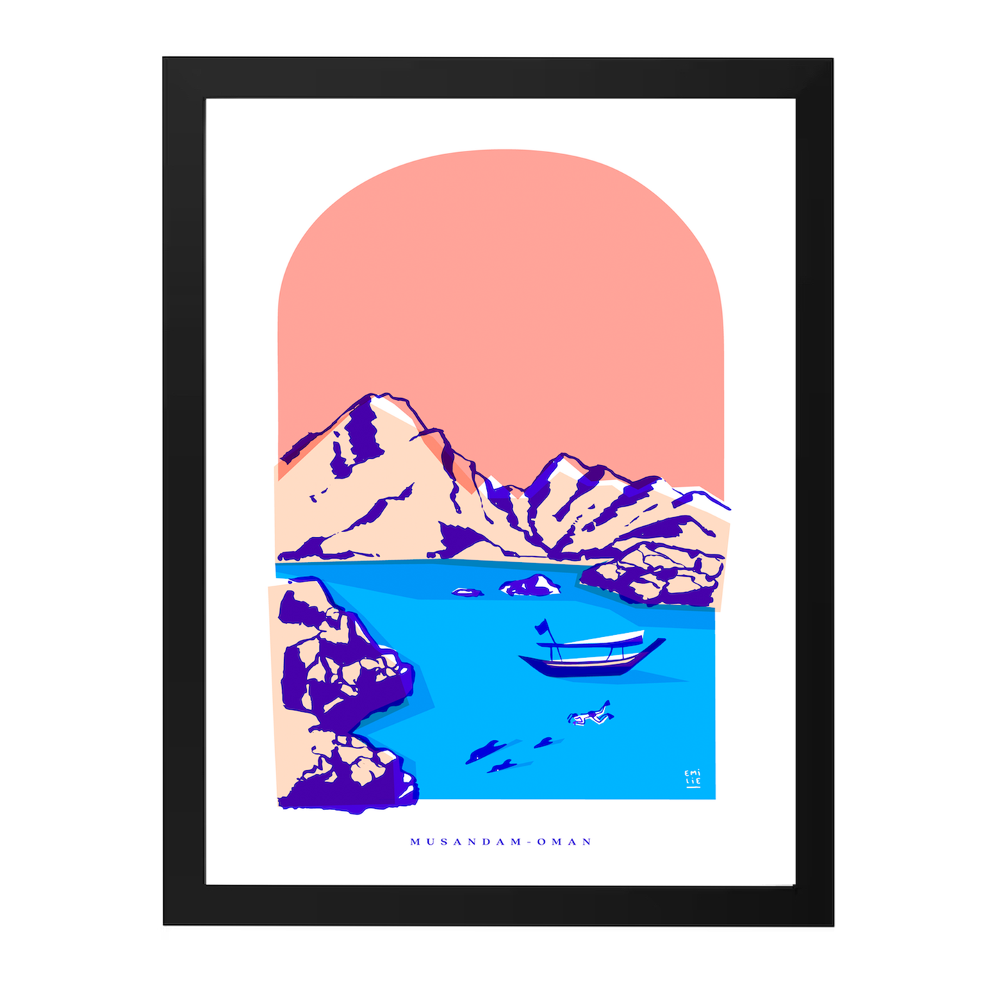 Musandam in Pink by Emilie