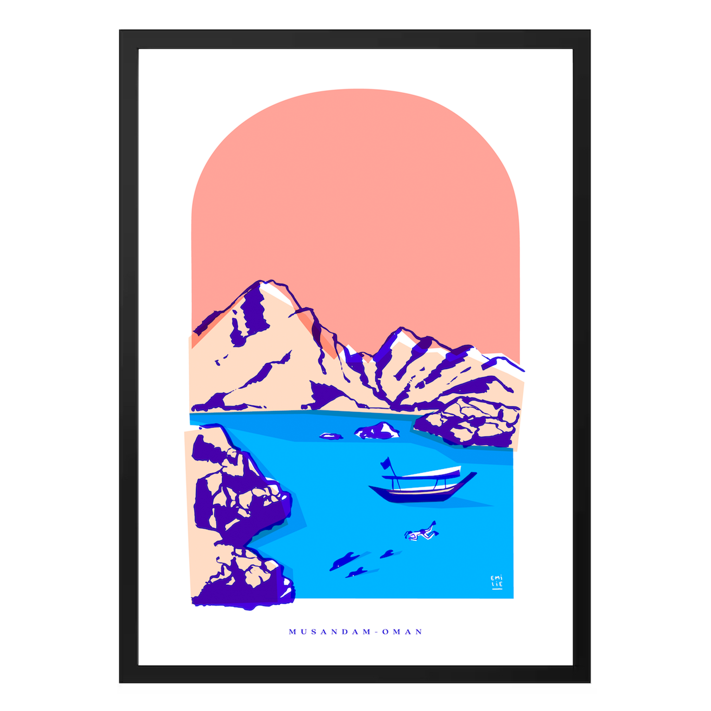 Musandam in Pink by Emilie