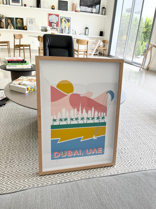 "Dubai in Layers" by Julie D. - Limited edition screen print (unframed)