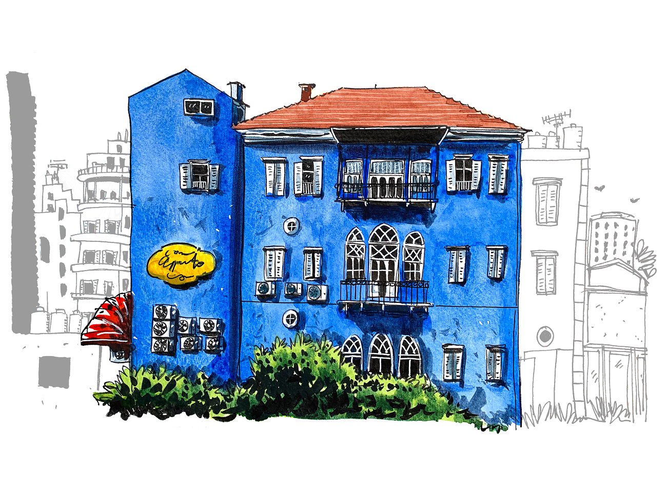 Gemmayze Blue House