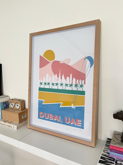 "Dubai in Layers" by Julie D. - Limited edition screen print