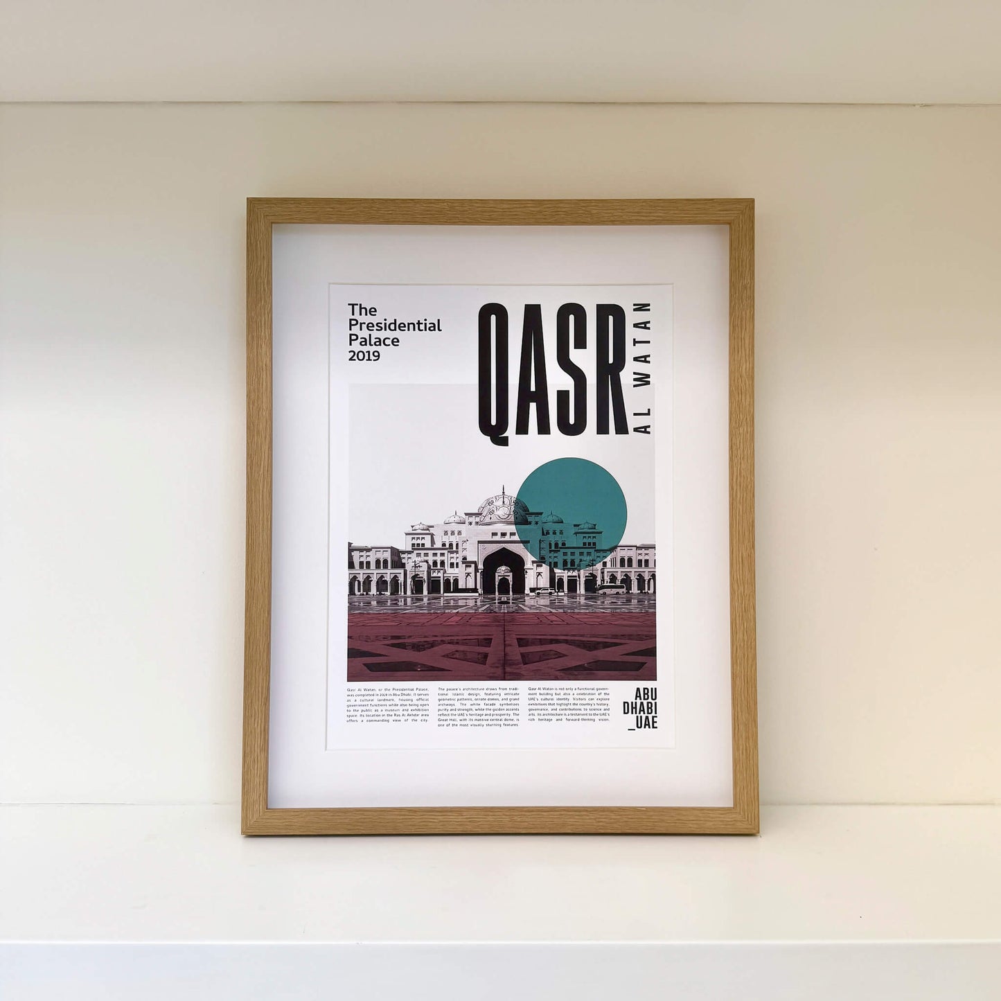 Urban Icons: Abu Dhabi - Qasr Al Watan Poster