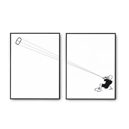 Pair of Posters for Athletes - KITE SURF