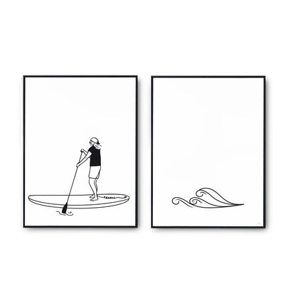 Pair of Posters for Athletes - PADDLE